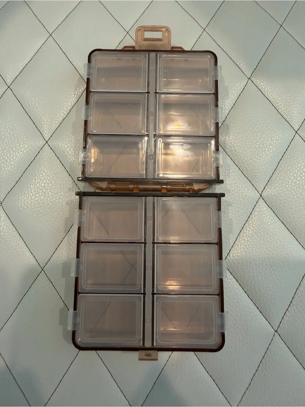 Brown 8-Compartment Plastic Storage Organizer - Brand